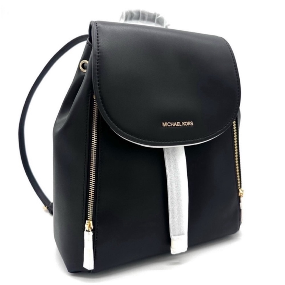 Michael Kors Black Leather
Backpack with Gold Hardware - Picture 7 of 14